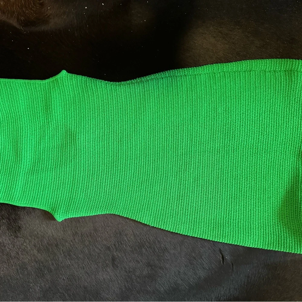 Bottega Veneta Green Mesh Dress - Picture 6 of 12